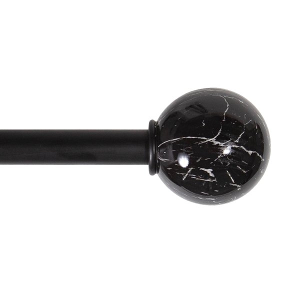 Mainstays 30-84 in. Willa Adjustable Decorative Window Curtain Rod, 3/4 in. Diameter