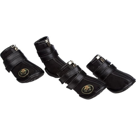 UPC: 0858342084024 | Pet Life ® Ruff Suede High-Support Dog Shoes Sneakers Booties – Set of 4