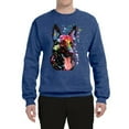 thumbnail image 2 of Wild Bobby Dean Russo German Shepherd Dog Lover Unisex Crewneck Graphic Sweatshirt, Vintage Heather Blue, 3X-Large, 2 of 5