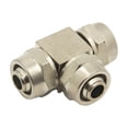 thumbnail image 1 of 3 piezas PE-4 6 8 10 12 14 16 MM OD Conexión de tubo de manguera PU Tipo T Tipo Conector neumático Rápido rápido Twist Manguera de aire Manguera de aire, 1 of 6