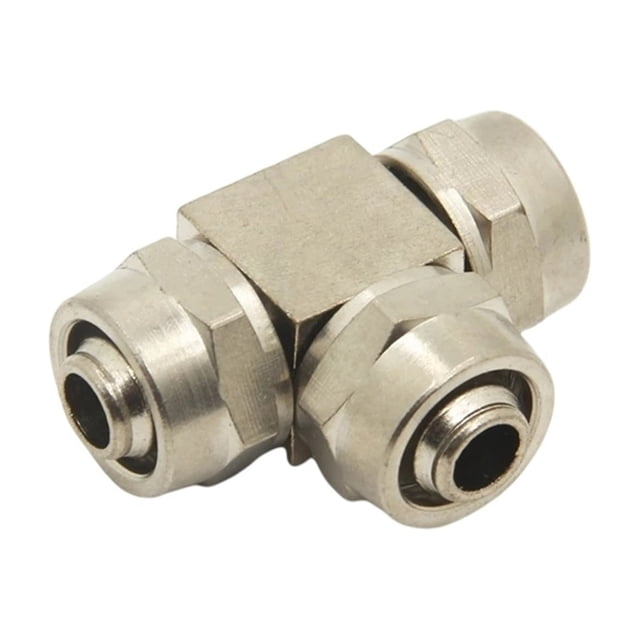 3 piezas PE-4 6 8 10 12 14 16 MM OD Conexión de tubo de manguera PU Tipo T Tipo Conector neumático Rápido rápido Twist Manguera de aire Manguera de aire