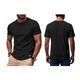 thumbnail image 2 of Camiseta de Viscosa de Bambú para Hombre, Ultra Suave, , con Cuello Redondo Refrescante, Informal, Básica, Interior Negro S, 2 of 6