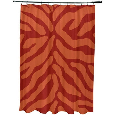 Simply Daisy 71 X 74 Animal Stripe Geometric Print Shower