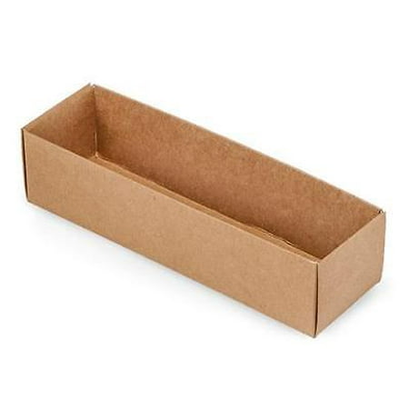 1 Row Base - 1 Unit Kraft Macaron Cookie Box Base Single Row 2-1/2 x 8-1/4 x 2