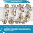 thumbnail image 4 of 3 Yardas Cadena de Pedrería - 10 mm Aplique de Cadena de Cristal Brillante para Coser Joyería DIY Ropa (Champán), 4 of 8