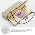 thumbnail image 3 of FCXZI Flamingo Pink Kitsch Travel Jewelry Case Organizer for Necklace, Ring, Earring - Compact Size, Multiple Storage Spaces White, 3 of 5