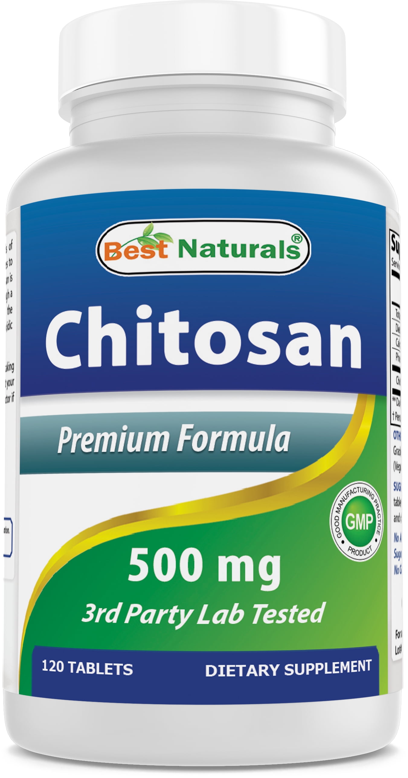 Best Naturals Chitosan 500 mg 120 Tablets
