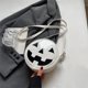 thumbnail image 5 of Bolso Bandolera Con Murciélago para Mujer Ocio Diario Correa Ajustable () Blanco, 5 of 9