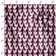 thumbnail image 2 of Soimoi Purple Moss Georgette Fabric Hen Bird Print Sewing Fabric Yard 42 Inch Wide, 2 of 6