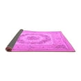 thumbnail image 2 of Ahgly Company Indoor Round Medallion Purple French Area Rugs, 4' Round, 2 of 4
