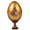Christ Pantocrator, variant on STP GOODS The Softening of Evil Hearts Handmade Wooden Lacquer Icon Egg on Stand 6.7'' (17 cm) Orthodox Icon Christian Icon with Gold Leaf Religious Gift Easter Decor Easter Egg