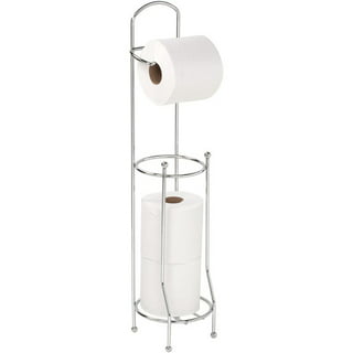 Mainstays Wall Mount Toilet Paper Dispenser with Shelf, 7.2 x 5.23 x  3.77, Chrome