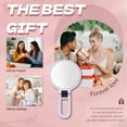 thumbnail image 3 of RAGUPEL Hand Mirrors with Handle,Compact Dual-Sided Round Folding Mirror 7.9"*5.3"*0.8" Handheld Mirror with Handle,1X and 2X Magnification Handheld Mirror,Style2, 3 of 7