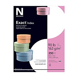 - Wausau® Exact® 30% Recycled Heavyweight Index Card Stock, 8 1/2