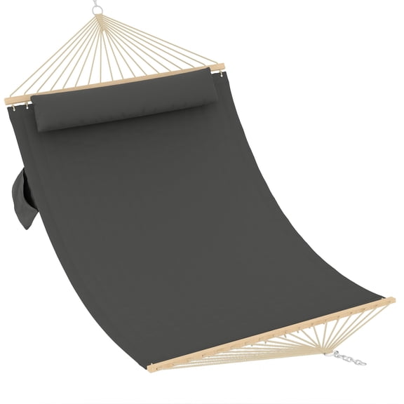 Extra Large Double Quilted Fabric Hammock – 450 lb Capacity Outdoor Patio/Garden Swing Bed