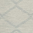 thumbnail image 7 of SAFAVIEH Montauk Bailey Geometric Diamond Cotton Area Rug, Light Blue, 6' x 6' Round, 7 of 7