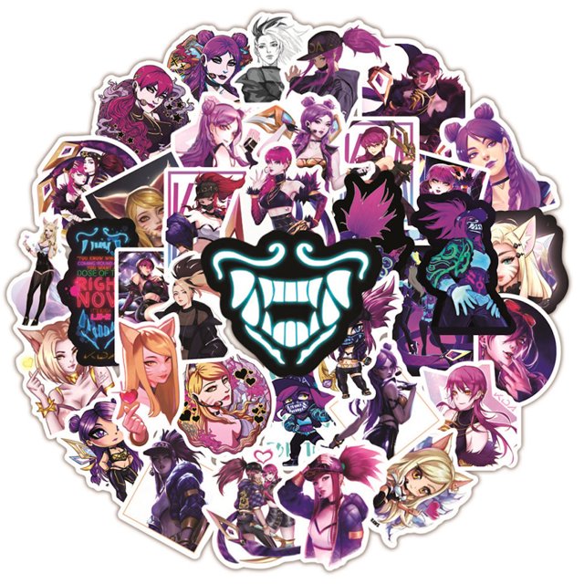 Paquete de pegatinas de vinilo impermeables Legends Kdas Anime