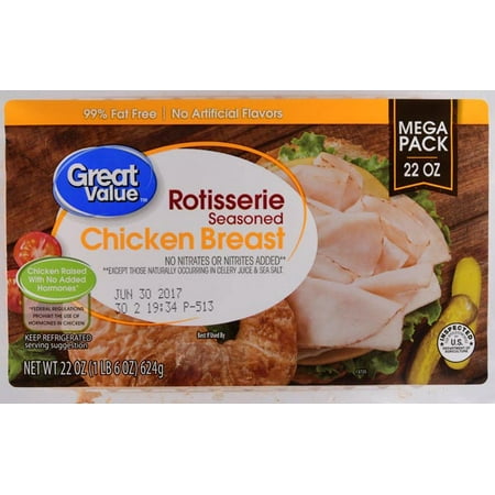 Great Value Rotisserie Chicken Breast, 22 Oz. - Walmart.com