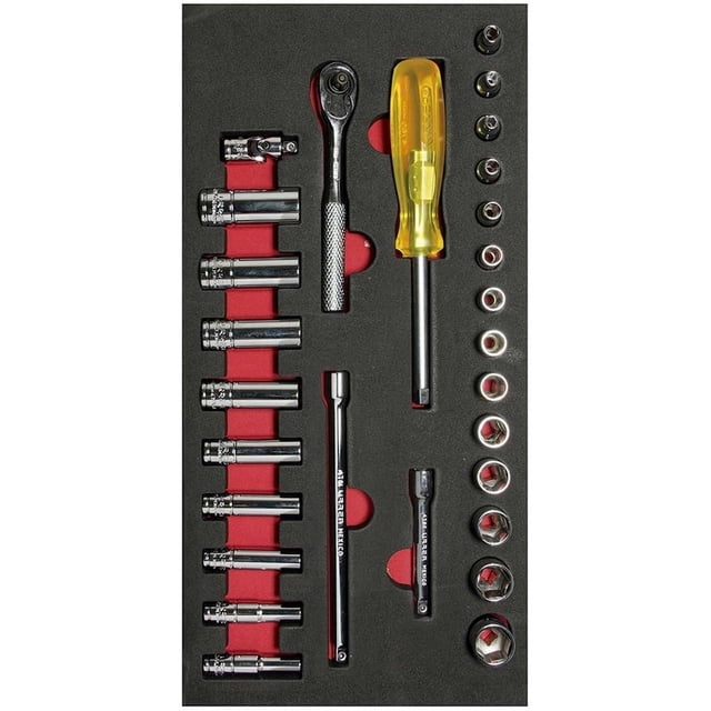 Juego Dados Y Acc 1/4 métricos Cortos & Largos 28 Pzs Urrea Urrea CH103