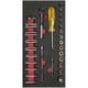 thumbnail image 1 of Juego Dados Y Acc 1/4 métricos Cortos & Largos 28 Pzs Urrea Urrea CH103, 1 of 2