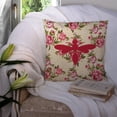 thumbnail image 3 of Carolines Treasures Wasp Shabby Chic Yellow Roses Fabric Decorative Pillow 14Hx14W multicolor, 3 of 4