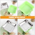 thumbnail image 3 of IBASETOY Dog Crate Water Bowl Stainless Steel Light Green Round 1Set, 3 of 7