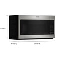 thumbnail image 2 of Maytag 1.7 cu ft. Stainless Steel Over-The-Range Microwave , 300 CFM, 2 of 5