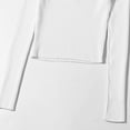 thumbnail image 5 of WENWU Women’ S Long Sleeve V Neck Ribbed Stretchy Knit T Shirt Slim Fit Tops Basic Fall Outfits Thermal Underwear Top for Women Pack Thermal Top for Women Long Sleeve, 5 of 9