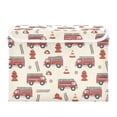thumbnail image 7 of Yayeee Collapsible Cube Storage Bin with Lid Fabric Closet Decorative Basket with Handles, Beige Cartoon Truck Pattern, 7 of 7