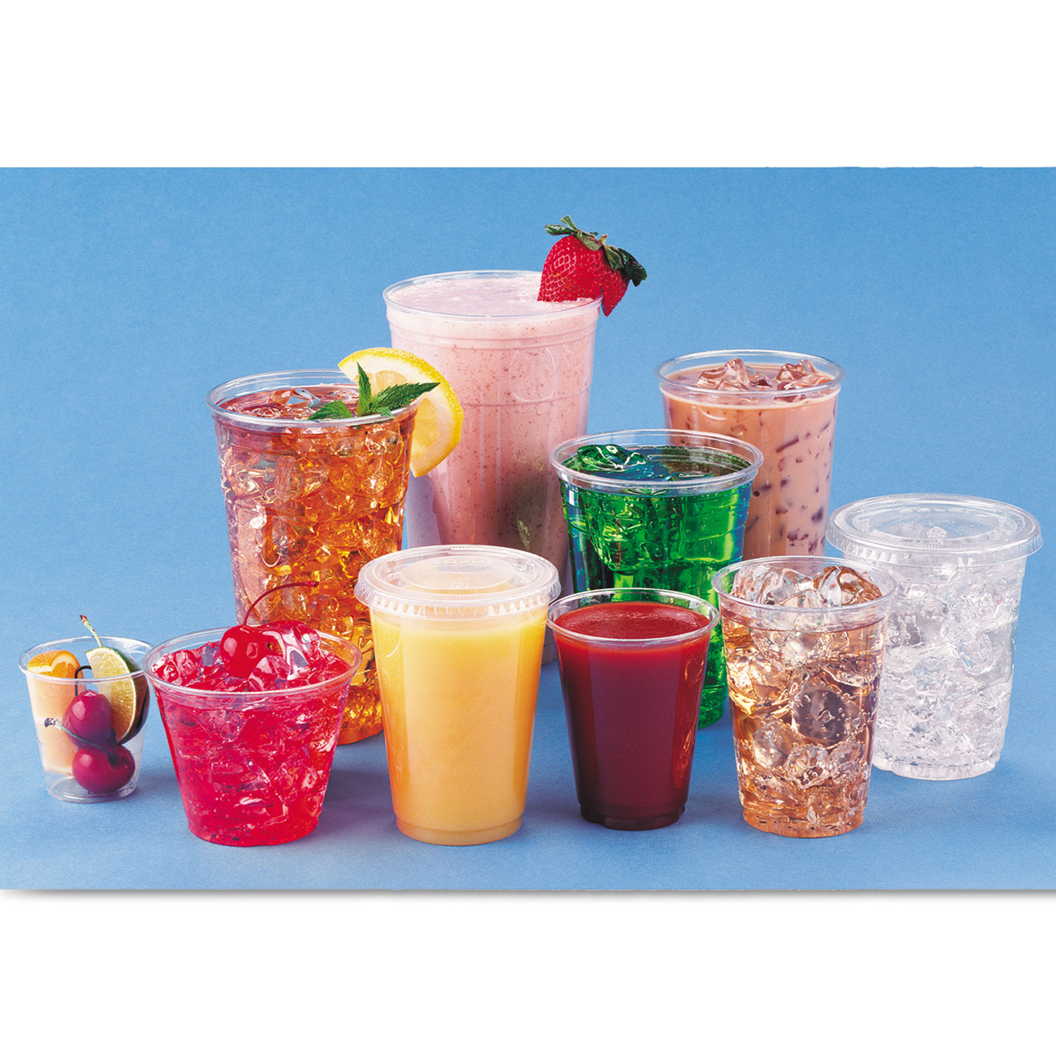 Dart® Ultra Clear Cups, Squat, 16 Oz, Pet, 50/bag, 1000/carton