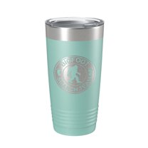 Bigfoot Tumbler Sasquatch Search Team Travel Mug Insulated Laser Engraved Coffee Cup Outdoorsman Gift 20 oz Teal