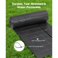 thumbnail image 3 of KFFKFF Silt Fence Fabric Roll, 2 x 100 ft with Backed Wire, Erosion Control Barrier for Sediment Containment, Durable Polypropylene Material for Temporary Use at Construction Sites, 3 of 9