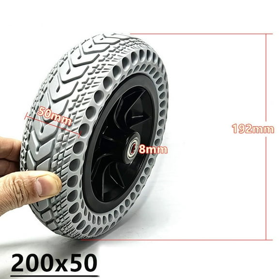 Electric Wheelchair Solid Wheels 8 Inch 192X50Mm Non Inflatable Tires Honeycombs Front Wheel Set Whole Wheel E-Scooter Tyre Part