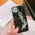 thumbnail image 6 of Compatible with iPhone 13 Case, Glitter Clear Cute Sparkly Bling Star Design Luxury Shiny Crystal Silver Chain Protective Cover for Ladys Girls and Women, 6 of 9
