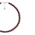 thumbnail image 2 of Collar Perlas de Cristal Austriacas Zvezda Plata 0.925 Mujer vino Unitalla, 2 of 3