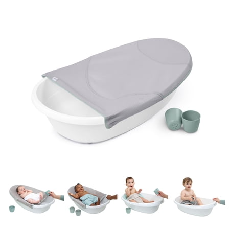 Ingenuity Room to Soak 4-in-1 Baby Tub 4 Stages of Use Supportive Sling OM+