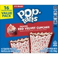 thumbnail image 6 of Pop-Tarts Frosted Red Velvet Cupcake Toaster Pastries, Breakfast Foods, Shelf-Stable, 27 oz (16 Count), 6 of 9