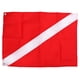 thumbnail image 1 of Bandera de buceo, buceo, pesca submarina, apnea, buzo, barco de descenso, 50x35cm, rectangular, rojo, blanco, 1 of 10