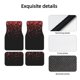 thumbnail image 4 of Balery Red Glitter1 Juego de 4 Alfombrillas para Auto, Revestimientos de Caucho Resistente, Diseño Antideslizante, 4 of 7
