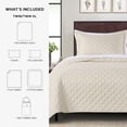 thumbnail image 3 of Mainstays Ensemble courtepointe et drap-housse légers tout-en-un - 5pièces, 1 PL/XL, Beige, 3 of 14
