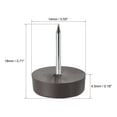 thumbnail image 2 of Protector de pata de mesa y silla con clavo deslizante de 14mm de diámetro marrón 60pcs, 2 of 4