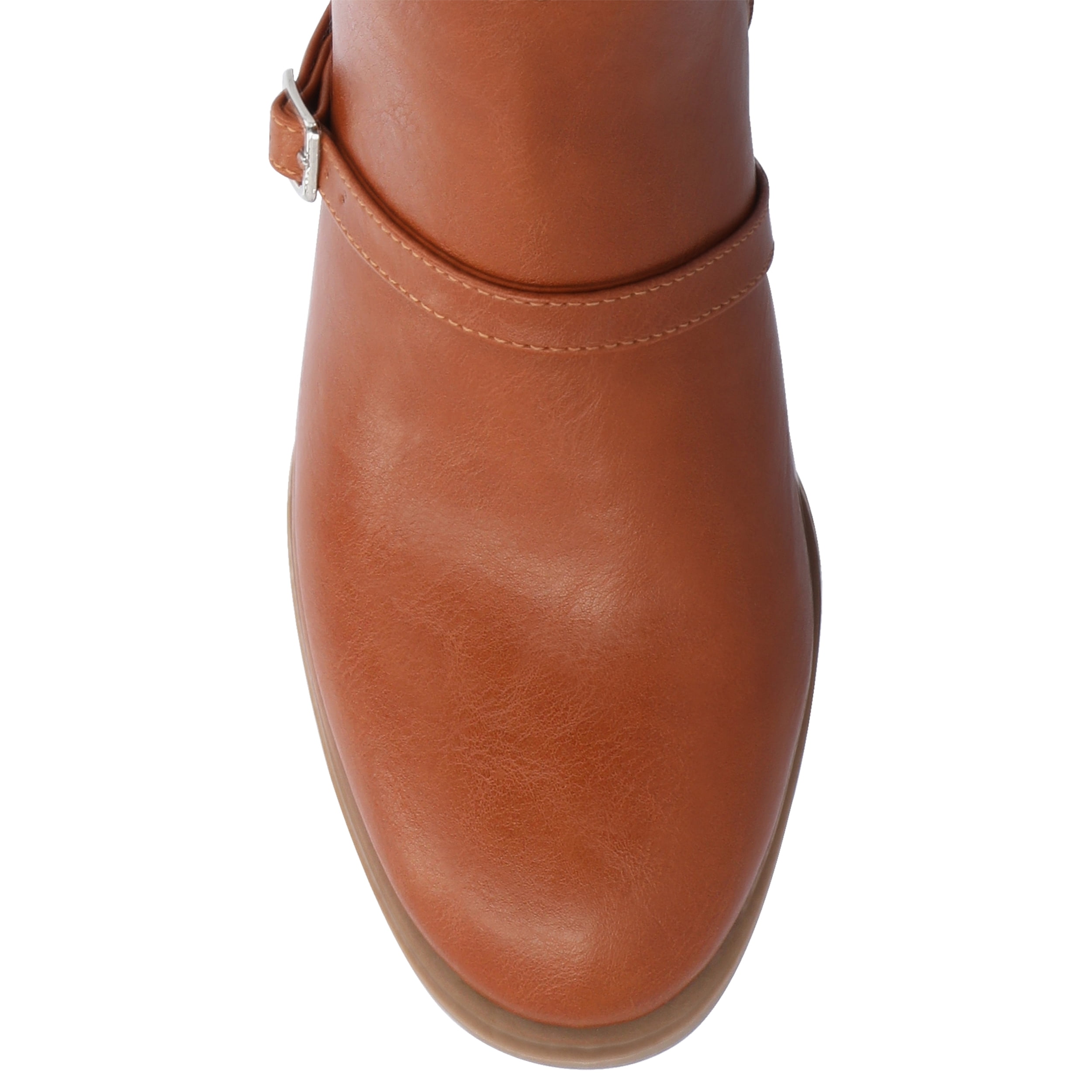 Journee Womens Elettra Stacked Block Heel Round Toe Boots