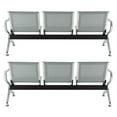 thumbnail image 5 of Waiting Chair Reception Room Guest Chair Airport Bench Seat Chair 6 Seat Silver, 5 of 8