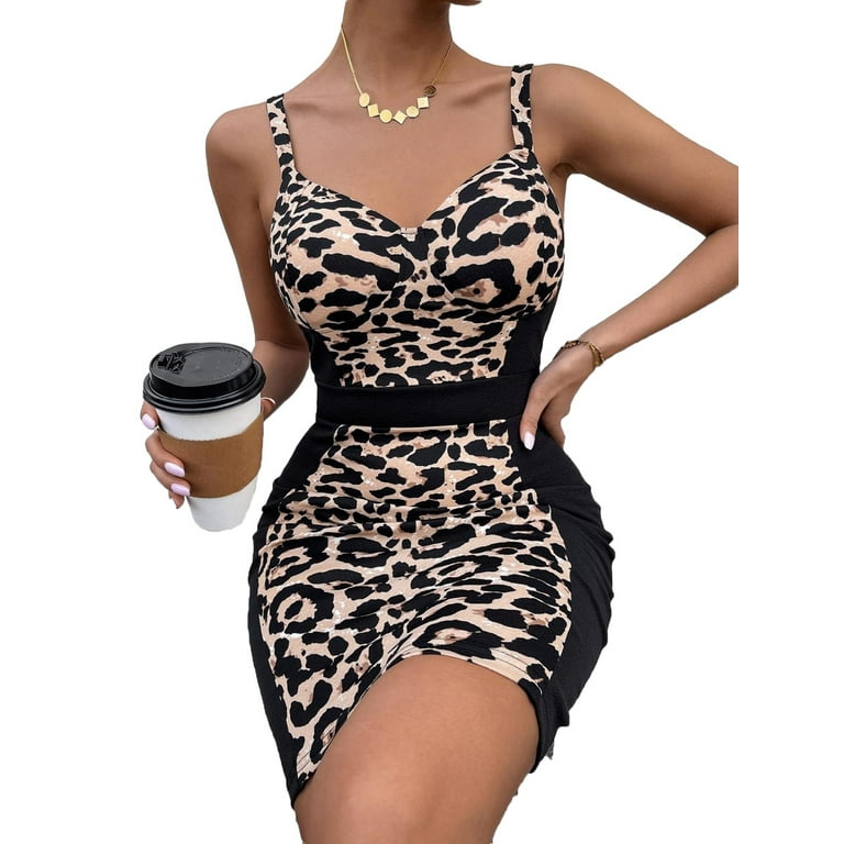 Walmart leopard print dress cheap