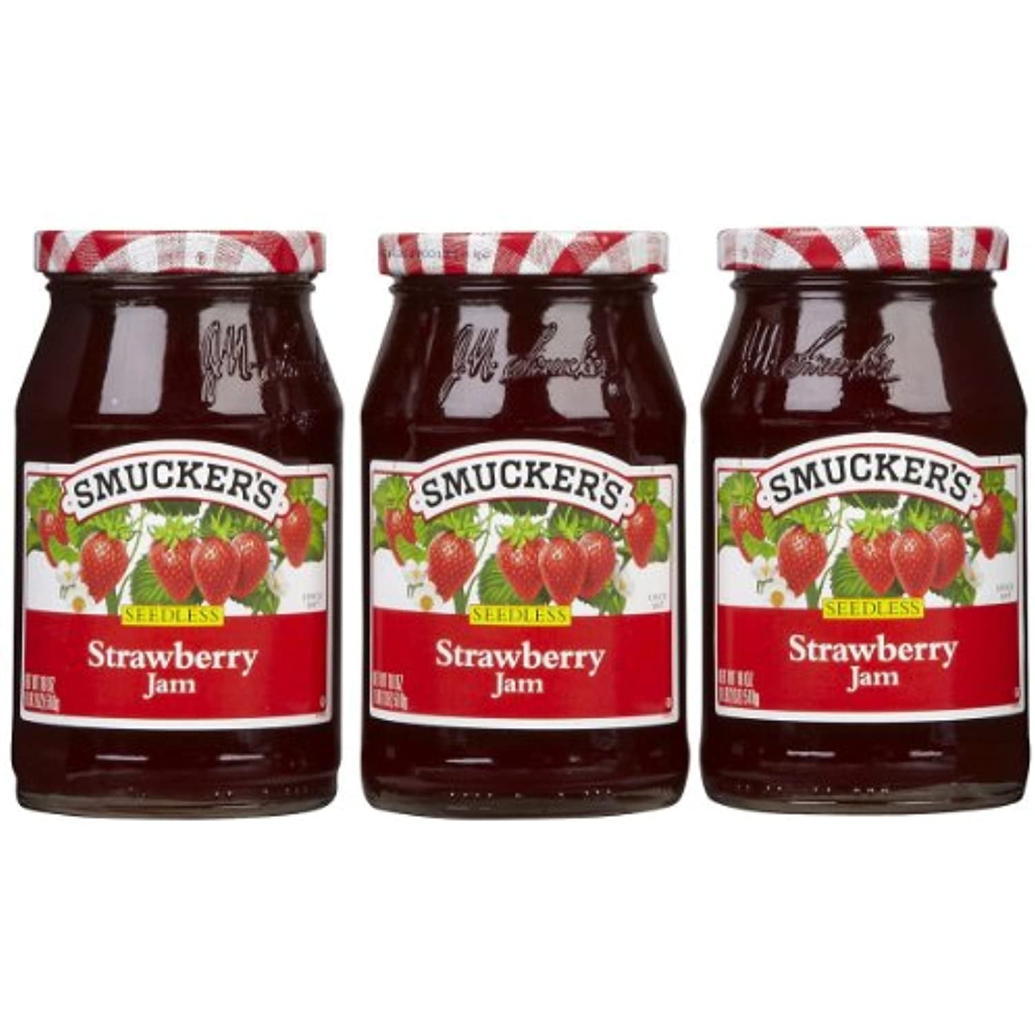 Smuckers Seedless Strawberry Jam, 18 Ounce, Pack Of 3