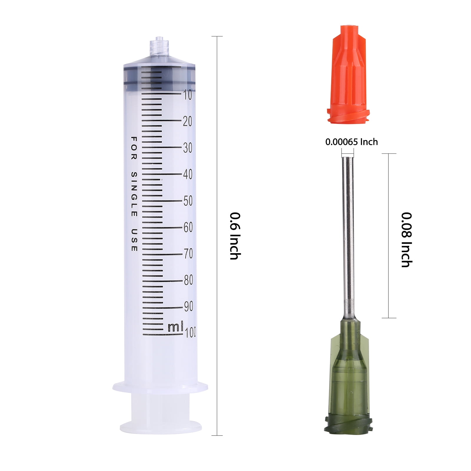 500 ml de grande seringue avec tube de 27,6 pièces, Algeria
