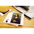 thumbnail image 3 of Mona Lisa (Artist: Leonardo da Vinci) c. 1503, Masterpiece Classic (Absorbent Ceramic Coasters Set of 4 Matching Images, Cork Back, Kitchen Table Decor), 3 of 3