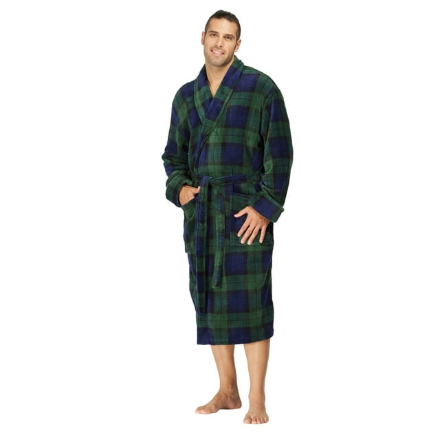 Peignoir pour Homme en Molleton Doux à Col Châle