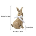 thumbnail image 3 of Steadline Resin Rabbit Garden Statue - Handcrafted Outdoor Decor For Yard Patio And Home Decoration Spring Easter Ornament Unique Artisan Craftsmanship Exquisite Details, 3 of 6