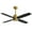 52 in. Gold and White/Black, variant on LEDET 52 in. 4-Plywood Blades Matte Black and Black/Silver Indoor Ceiling Fan with Remote